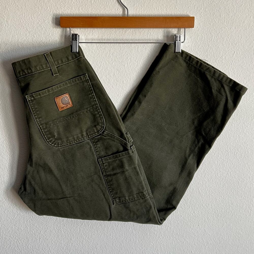 Carhartt B11 MOS green work wear carpenter pants